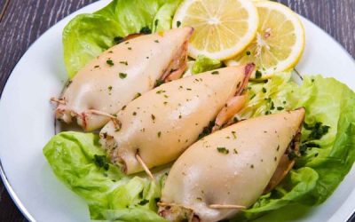 Calamari ripieni al forno con patate