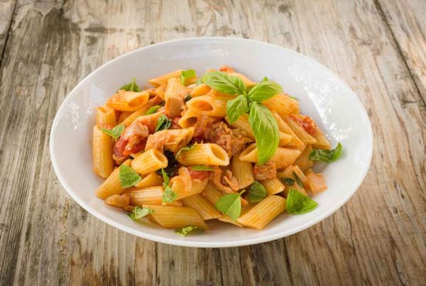 Penne al ragù di pesce spada