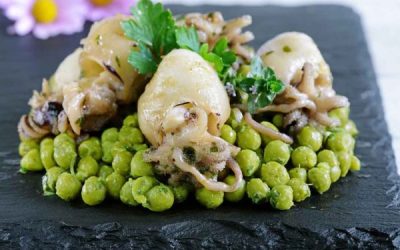 Insalata di seppioline con carciofi